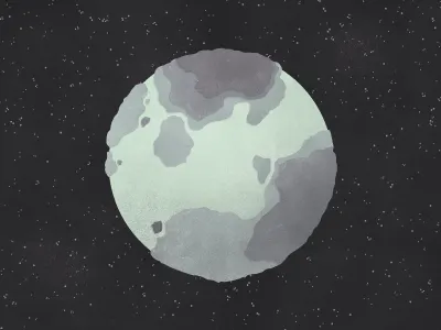 LUNAR 014 EC illustration lunar moon space