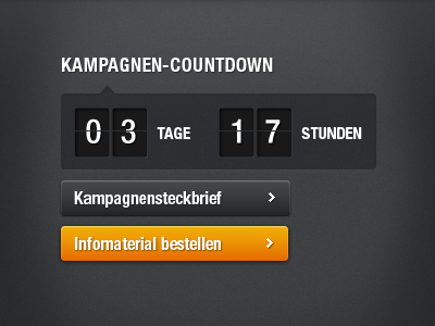 Counter button countdown counter dark