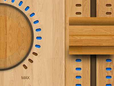 Knobs Wood knob leds slider wood