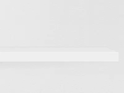 Early shelf experiment shelf white