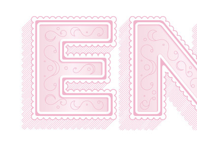 Elise e letters n pink type