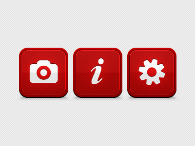 Icons camera icon information photo settings