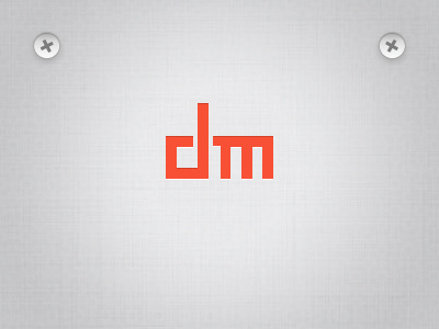 Logomark dan malarkey logo logo mark orange texture ui