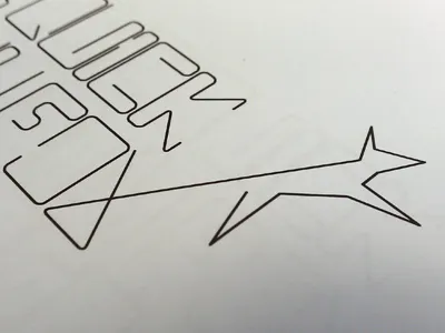 The Quick Brown Fox dog fox paperlcip typography