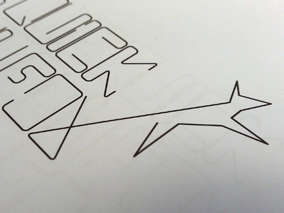 The Quick Brown Fox dog fox paperlcip typography