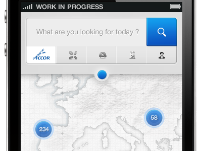 iPhone app blue hotel iphone map search tags