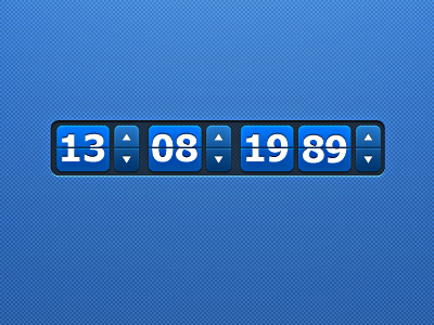Flipdate with tahoma font design interface kgm