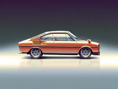 Skoda 110R bitmap illustration