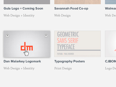 Phase1 chaparral pro dan dan malarkey futura identity orange portfolio proxima nova typography ui