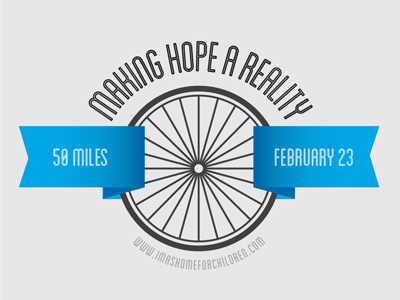 Ima's 50 Ride banner bicycle lost type co