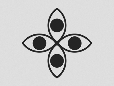 All eyes on... eyes logo retro