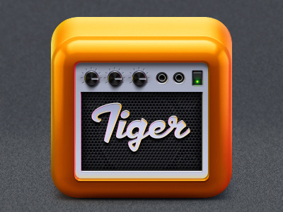 Tiger 3d app icon photoshop speaker tiger