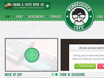 Webdesignercafe homepage resource website