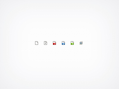 File Type Icons Rebound .aip 12px acrobat file type files icons images word