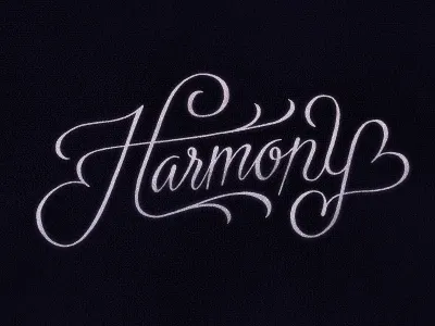 Harmony cheesy coffee made me do it harmony lettering script simon ålander swashes typography