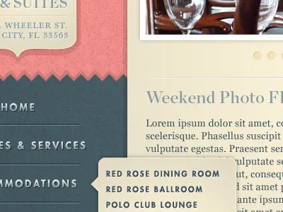 Red Rose Inn green hotel inn pink web website