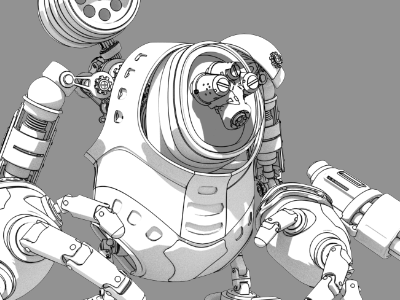 Mechanoid Linework