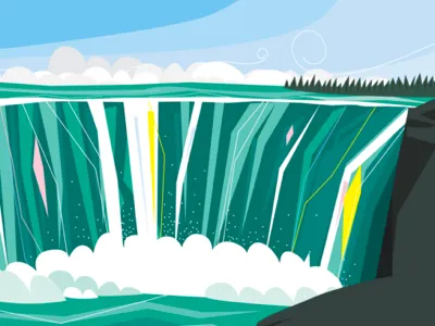 niagara falls for fun illustration landscape