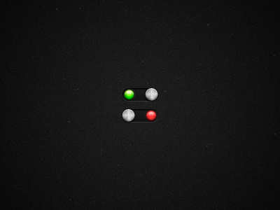 Switch buttons green light metal red switch texture