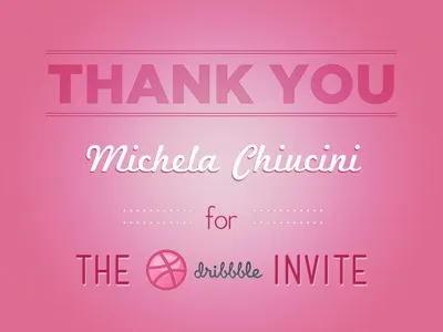 Dribbble Debut debut thank you