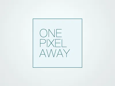 onepixelaway Logo blog logo logo design usability web