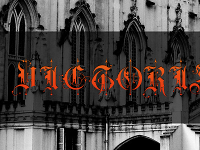 VICTORIA-BLAQ blackletter font fraktur gothic letters type