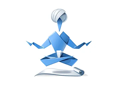Localclasses Yoga character paper people yoga yogi