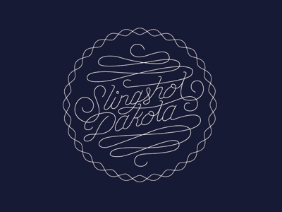 Slingshot band design music slingshot type typography