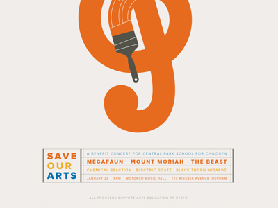 save our arts design illustration poster