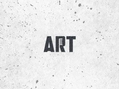 Toothbrush Art art brosse dent dental dentist design espace lettering logo mark negative paint painting project space splat symbol texture toothbrush type typographie typography