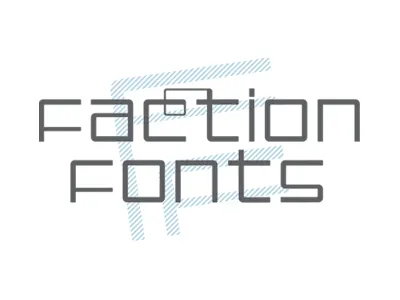 Faction Fonts Final fonts logo type