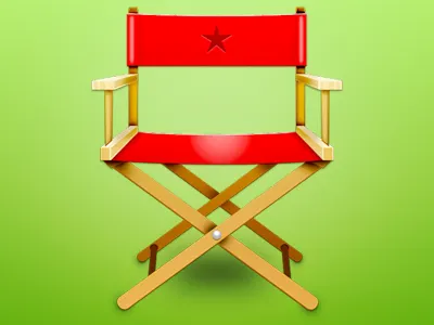 SPFX chair director directors chair red star wood