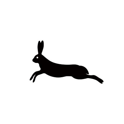 Rabbit symbol animals branding graphic graphic design identity illustration logo rabbit tm trademark vector visualgraphic