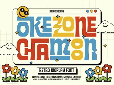 Okezone Chamoon Typeface design font fonts letteing typeface