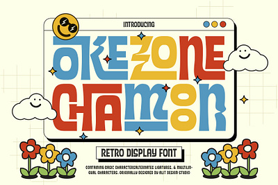 Okezone Chamoon Typeface design font fonts letteing typeface