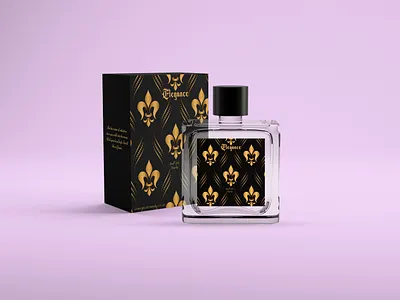 Elegance Eau De Parfum branding cologne graphic design cologne logo eau de parfum fragrance graphic design fragrance logo fragrance product label fragrance product packaging graphic design logo perfume design perfume graphic design perfume logo perfume product label perfume product packaging design