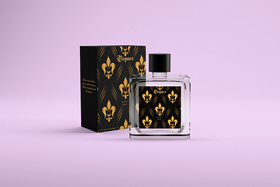 Elegance Eau De Parfum branding cologne graphic design cologne logo eau de parfum fragrance graphic design fragrance logo fragrance product label fragrance product packaging graphic design logo perfume design perfume graphic design perfume logo perfume product label perfume product packaging design