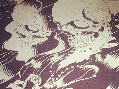 Ritual drawing illustration print