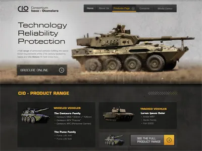 Final Layout concept homepage layout war