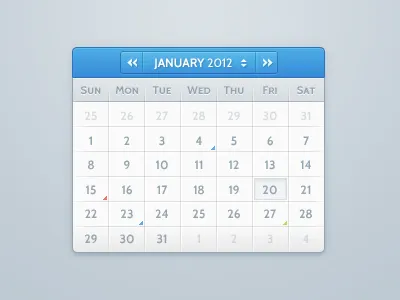 Calendar blue calendar iconmoon ui