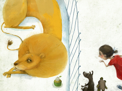 lion children colours drawing illustration lion texture zoo