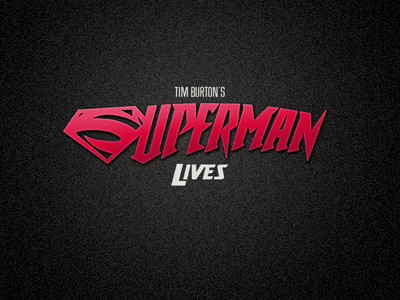 Lives! logo movie superman tim burton website