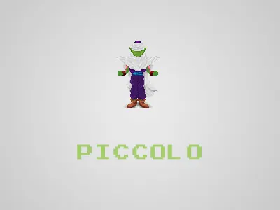 Pixel Piccolo alien dragon ball z namek namekian piccolo