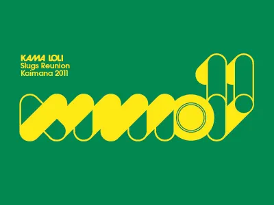 Kama Loli '11 Ultimate Shirt logotype modular t shirt typography