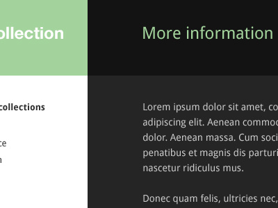 ollection layout text title