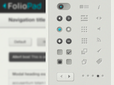 Foliopad Icons foliopad html template webdesign