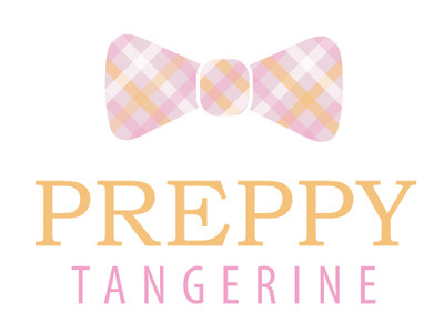 Preppy Tangerine Logo identity logo typography