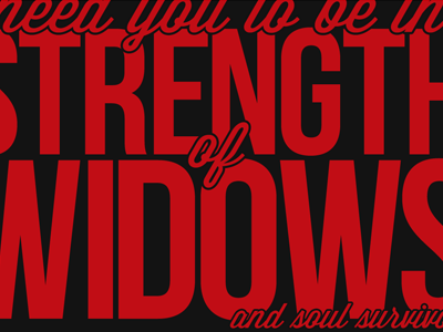 Strength converge typography