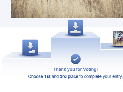 Voting Podium 1st 2nd 3rd blue bronze gold icons podium silver ui voting