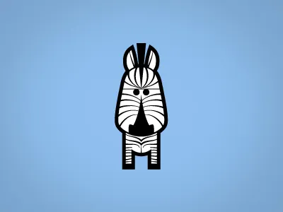 SSQ Zebra animal character character design illustration iwearyourshirt vector zebra